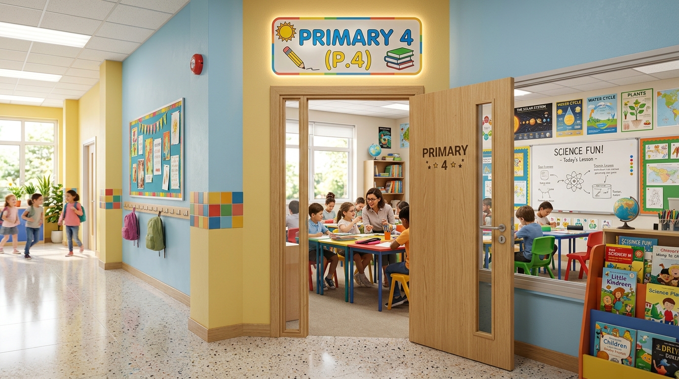Primary 4 (P.4) Entrance Door