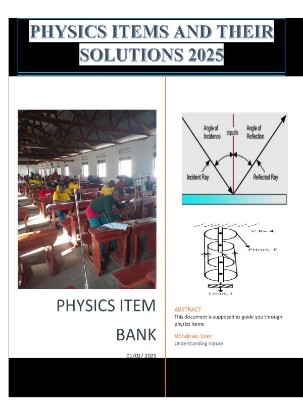O_LEVEL_PHYSICS_SCENARIO_ITEMS_WITH_ANSWERS