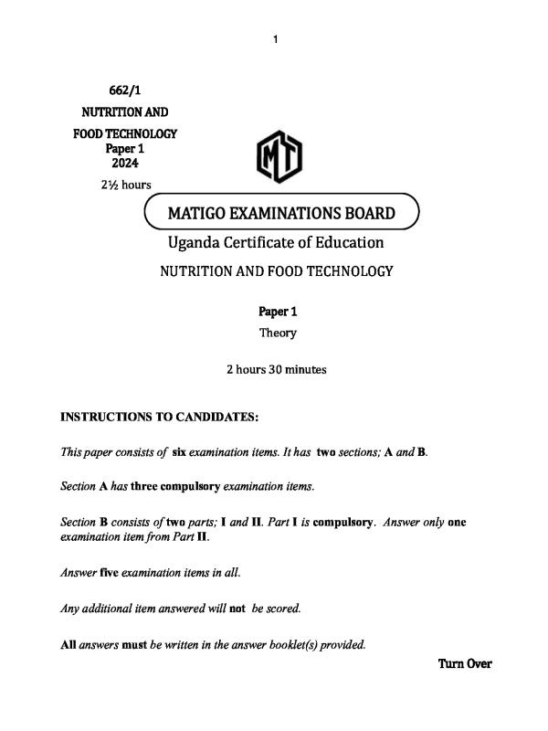 Matigo mock uce food and nutrition