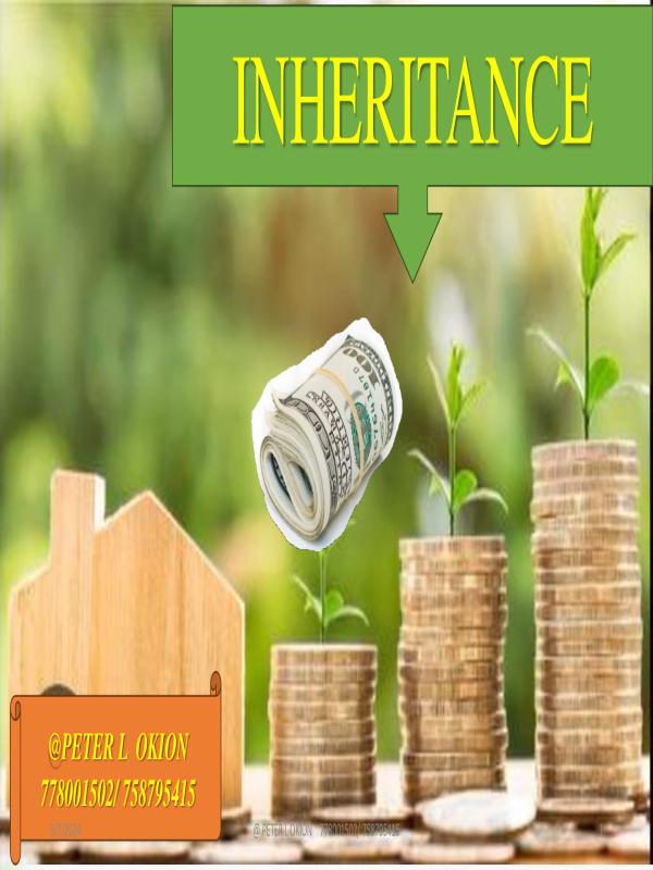 INHERITANCE SENIOR FOUR LESSON NOTES