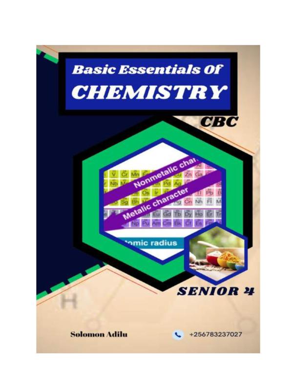 Senior four chemistry lesson notes
