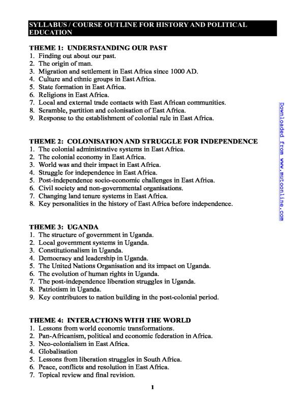 Olevel history seminar guide