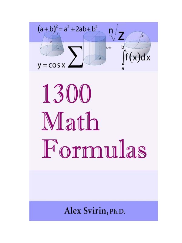 Mathematics Formulas