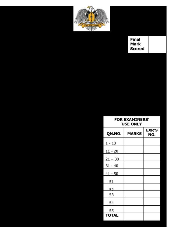 P.7 English Examination Placement Set Sure key examinations board 2026