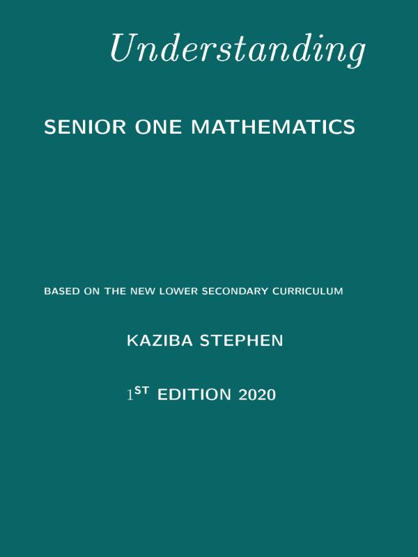 Understanding Senior One Mathematics Textbook Guide